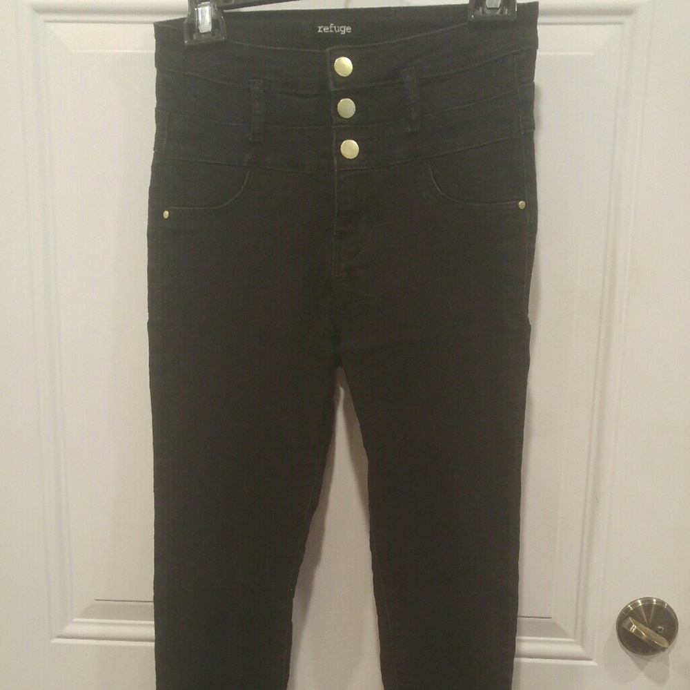 *BRAND NEW* REFUGE BLACK HIGH WAISTED SKINNY JEANS